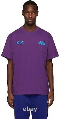 NWT The North Face x KAWS XX Short Sleeve T-shirt Size Small Logo Gravity Purple
