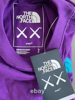 NWT The North Face x KAWS XX Short Sleeve T-shirt Size Small Logo Gravity Purple