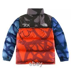 New KAWS X Down Jacket 700 North Orange Blue