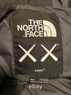 New KAWS X The North Face Retro 1996 Nuptse Jacket Size S Monterey Blue