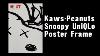 New Poster Frame Kaws Peanuts Snoopy Poster From Uniqlo