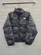 New The North Face Kaws Puffer Mountain Camo Full Zip Hooded Jacket Size Large