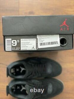 Nike Air Jordan 4 Retro KAWS OG SP Black 9.5 DS Chicago fragment bred SB TS 2017