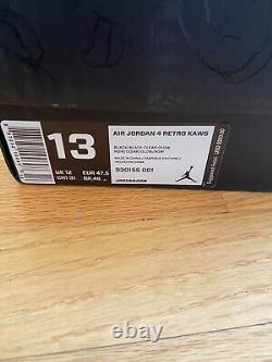 Nike Air Jordan IV 4 Kaws Black Size 13 DS NEW Rare pe Travis iii v xi Union i