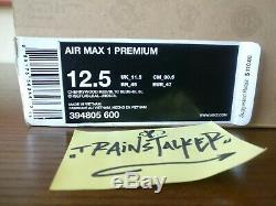 Nike Air Max 1 Premium cherrywood DS 12.5 patta Parra Powerwall kaws off-white