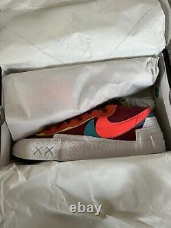 Nike Blazer Low Sacai Kaws Red Size 10.5 Brand New