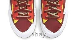 Nike Blazer Low Sacai x KAWS Neptune Red IN HAND Men's Size 13
