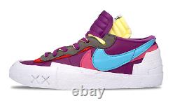 Nike Blazer Low x KAWS x Sacai Purple Dusk (DM7901-500) Size 3.5-12