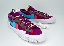 Nike Blazer Low x Sacai x KAWS Purple Dusk DM7901-500 Men's Size 6.5