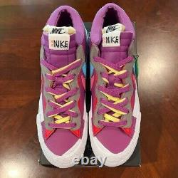Nike KAWS Sacai Blazer ON SALE Low Purple Dusk Mens Sz 12.5 Rare QS Shoes