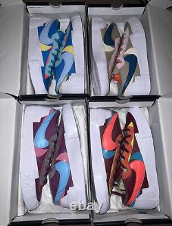 Nike Sacai Blazer Kaws Size 10 Bundle Of 4 Pairs Complete Set