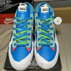 Nike Sacai Kaws Blazer Low Neptune Blue Size 12.5 Brand New