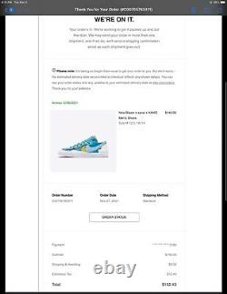 Nike Sacai x KAWS Blazer Low Neptune Blue DM7901-400 Size 12.5 Brand new