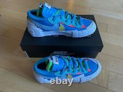 Nike Sacai x KAWS Blazer Low Neptune Blue size 8 in hand ready to ship