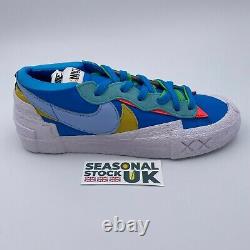 Nike x Sacai x Kaws Blazer Low Blue Multi UK 7 Brand New Free Postage