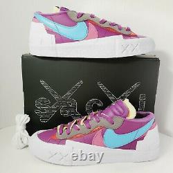 Nike x Sacai x Kaws Blazer Low Purple Dusk DM7901-500 Men's 11.5 New! Ships Fast