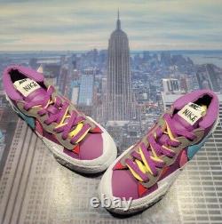 Nike x Sacai x Kaws Blazer Low Purple Mens Size 4.5 or Womens 6 DM7901 500 New
