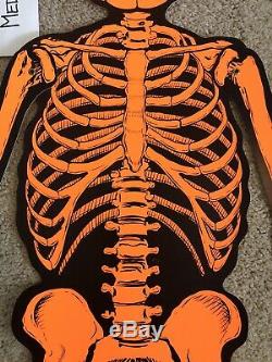 OriginalFake Kaws 4ft Companion Halloween Skeleton Ornament 2007 Orange BFF
