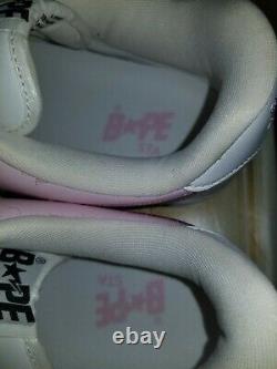 Size 10 2005 pink kaws bapesta mens us brand new with original box