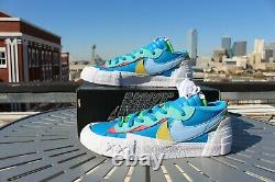 Size 10 Nike KAWS x sacai x Blazer Low'Neptune Blue' DS OG ALL DM7901-400