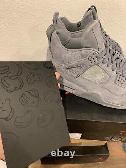 Size 9 Jordan 4 Retro x KAWS Cool Grey 2017