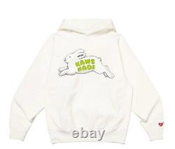 Size Large Human Made x KAWS Made Hoodie In White (XX26CS001WH3) Brand New