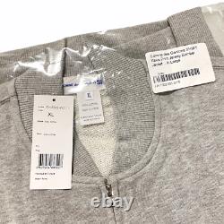 Size XL CDG Comme Des Garcons Shirt Kaws Cotton Track Jacket Heather Grey FW21