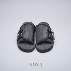 Suicoke OG-081Cab / KAW-Cab Black Nylon Antibacterial Sandals Slides Slippers
