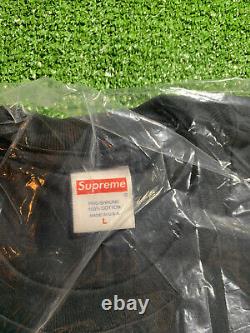 Supreme KAWS Chalk Box Logo Tee Black Size Large Brand New