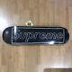 Supreme KAWS Chalk Logo Skateboard Deck NEW Black SS21? Authentic