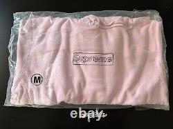 Supreme SS21 Kaws Chalk Box Logo Hooded Sweatshirt Pink Medium Brand New DS