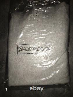 Supreme kaws box logo hoodie gray chalk XL ss21 new 100% authentic
