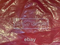 Supreme x KAWS Chalk Box Logo Hooded Sweatshirt SS21 Red XL