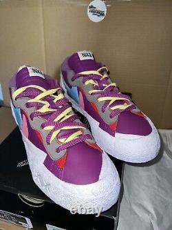 Sz 12 Nike Blazer Low Sacai KAWS Purple Dusk(DM7901 500) BRAND NEW