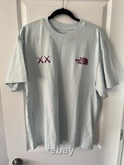 The North Face X KAWS Short Sleeve Shirt Brand New Mens Large Ice Blue